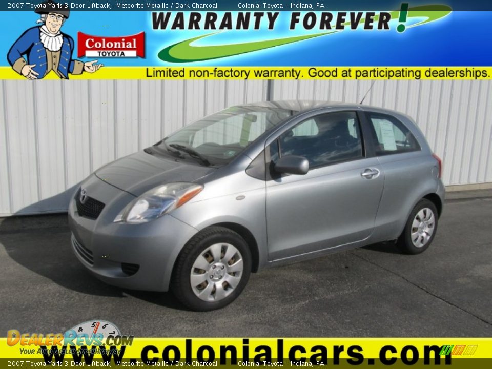 2007 Toyota Yaris 3 Door Liftback Meteorite Metallic / Dark Charcoal Photo #1