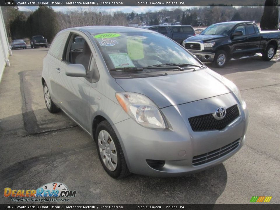 2007 Toyota Yaris 3 Door Liftback Meteorite Metallic / Dark Charcoal Photo #7