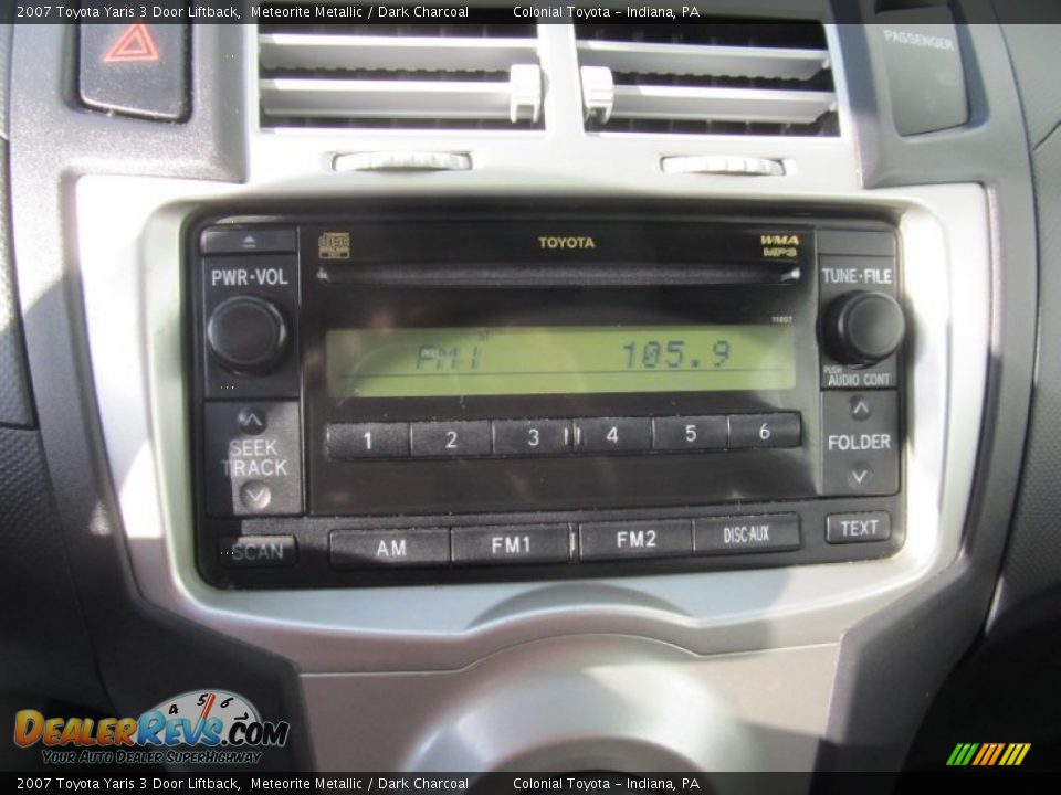 2007 Toyota Yaris 3 Door Liftback Meteorite Metallic / Dark Charcoal Photo #15