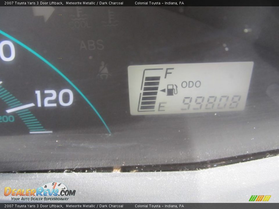 2007 Toyota Yaris 3 Door Liftback Meteorite Metallic / Dark Charcoal Photo #20