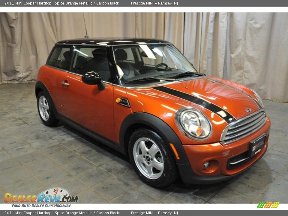 2011 Mini Cooper Hardtop Spice Orange Metallic / Carbon Black Photo #4