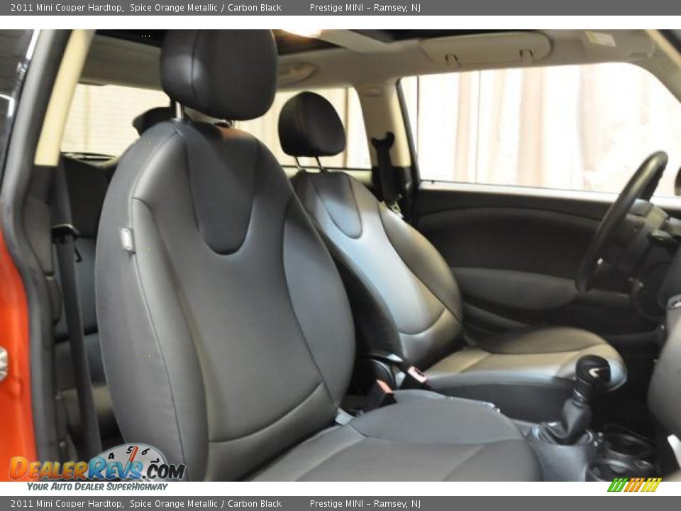 2011 Mini Cooper Hardtop Spice Orange Metallic / Carbon Black Photo #6