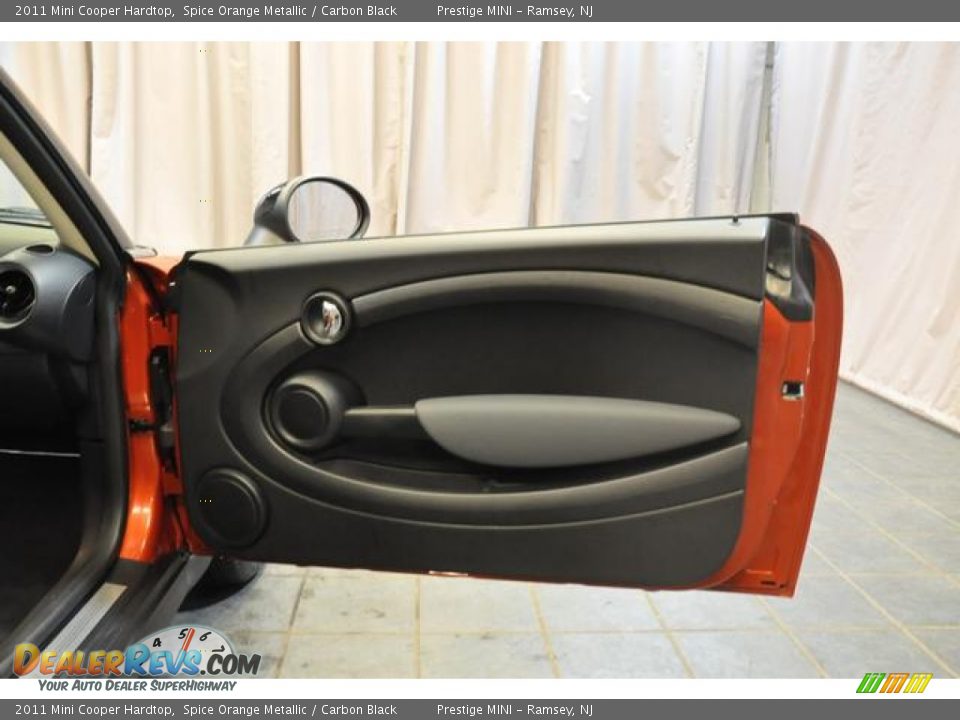 2011 Mini Cooper Hardtop Spice Orange Metallic / Carbon Black Photo #7