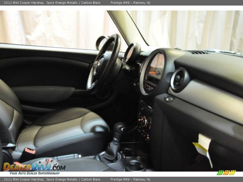 2011 Mini Cooper Hardtop Spice Orange Metallic / Carbon Black Photo #13