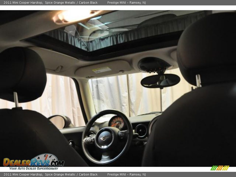 2011 Mini Cooper Hardtop Spice Orange Metallic / Carbon Black Photo #15
