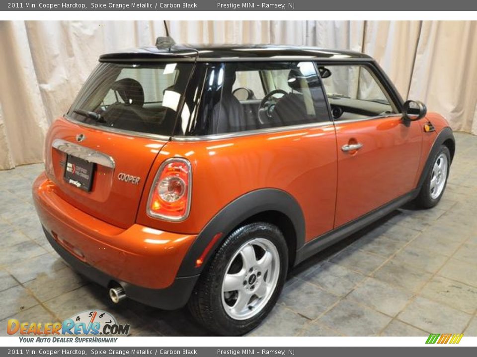 2011 Mini Cooper Hardtop Spice Orange Metallic / Carbon Black Photo #16