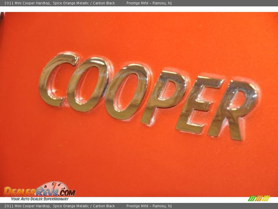 2011 Mini Cooper Hardtop Spice Orange Metallic / Carbon Black Photo #18