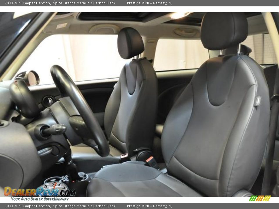 2011 Mini Cooper Hardtop Spice Orange Metallic / Carbon Black Photo #24