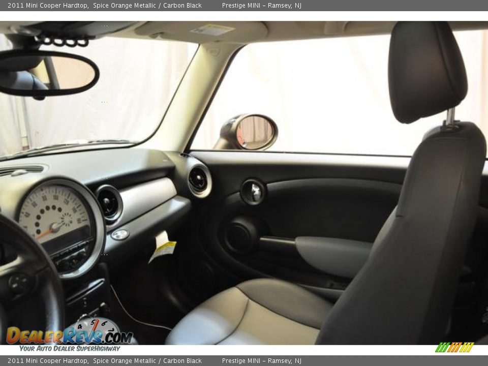 2011 Mini Cooper Hardtop Spice Orange Metallic / Carbon Black Photo #29