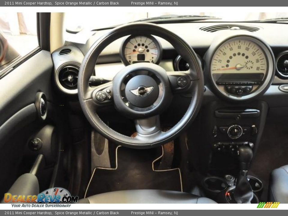 2011 Mini Cooper Hardtop Spice Orange Metallic / Carbon Black Photo #30