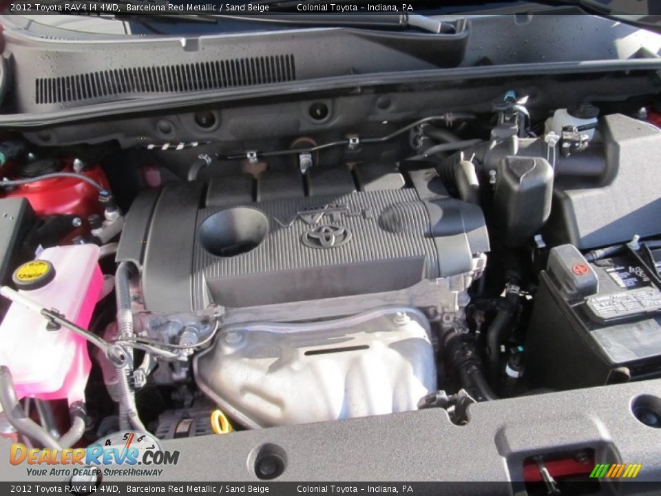 2012 Toyota RAV4 I4 4WD Barcelona Red Metallic / Sand Beige Photo #11