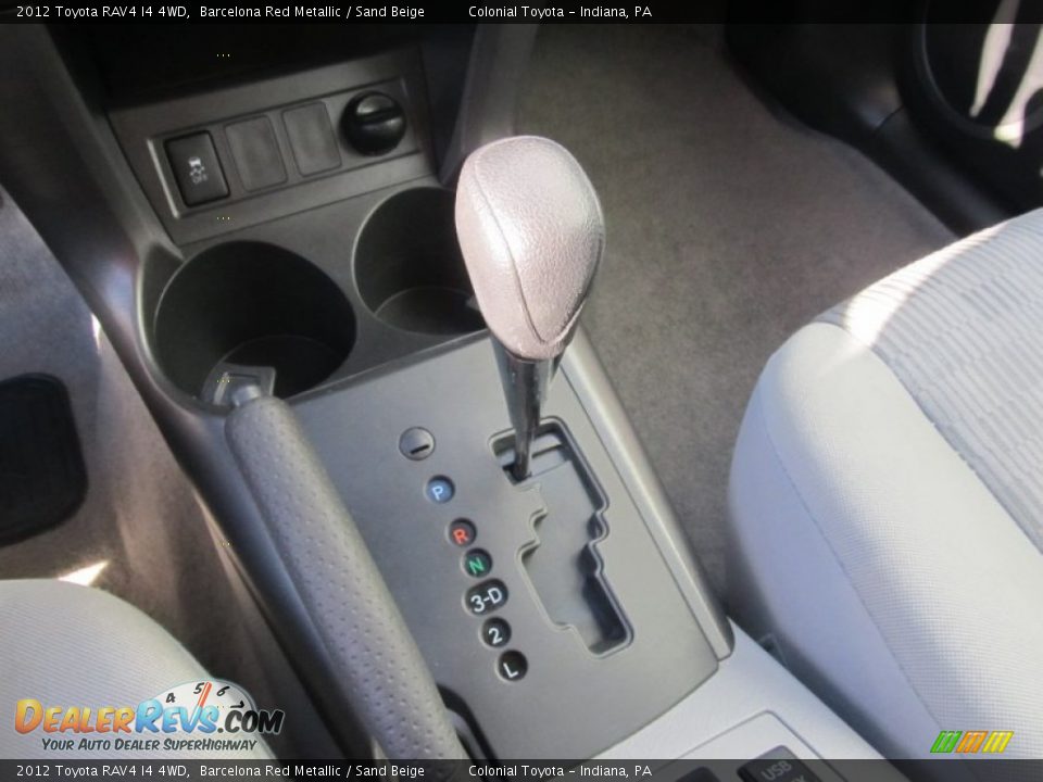 2012 Toyota RAV4 I4 4WD Barcelona Red Metallic / Sand Beige Photo #17