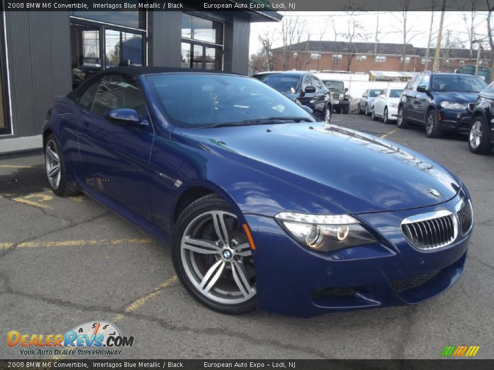 2008 BMW M6 Convertible Interlagos Blue Metallic / Black Photo #2