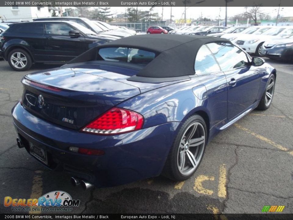 2008 BMW M6 Convertible Interlagos Blue Metallic / Black Photo #3