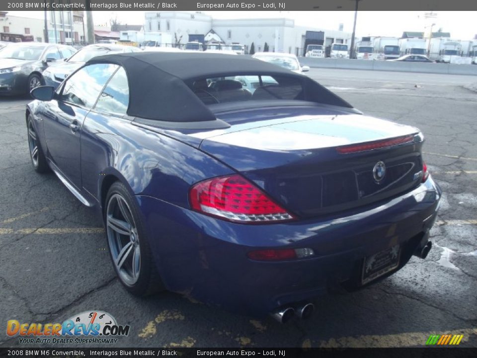2008 BMW M6 Convertible Interlagos Blue Metallic / Black Photo #4