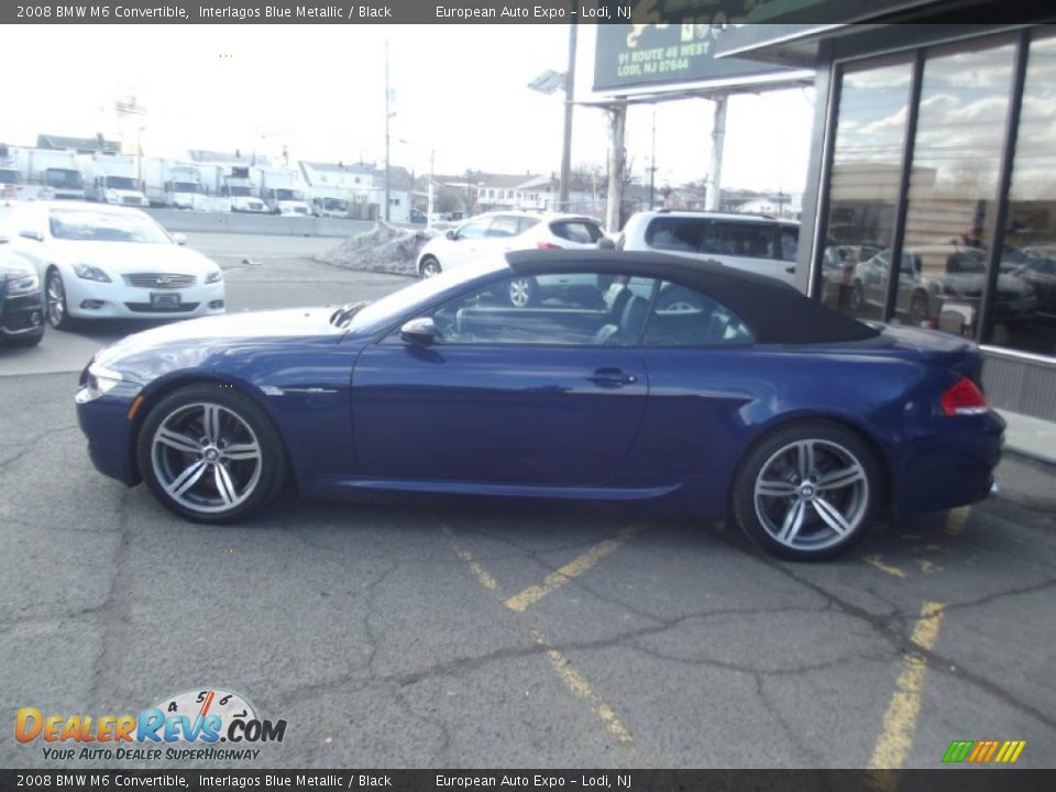 2008 BMW M6 Convertible Interlagos Blue Metallic / Black Photo #6