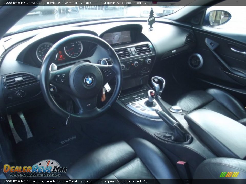 Black Interior - 2008 BMW M6 Convertible Photo #8