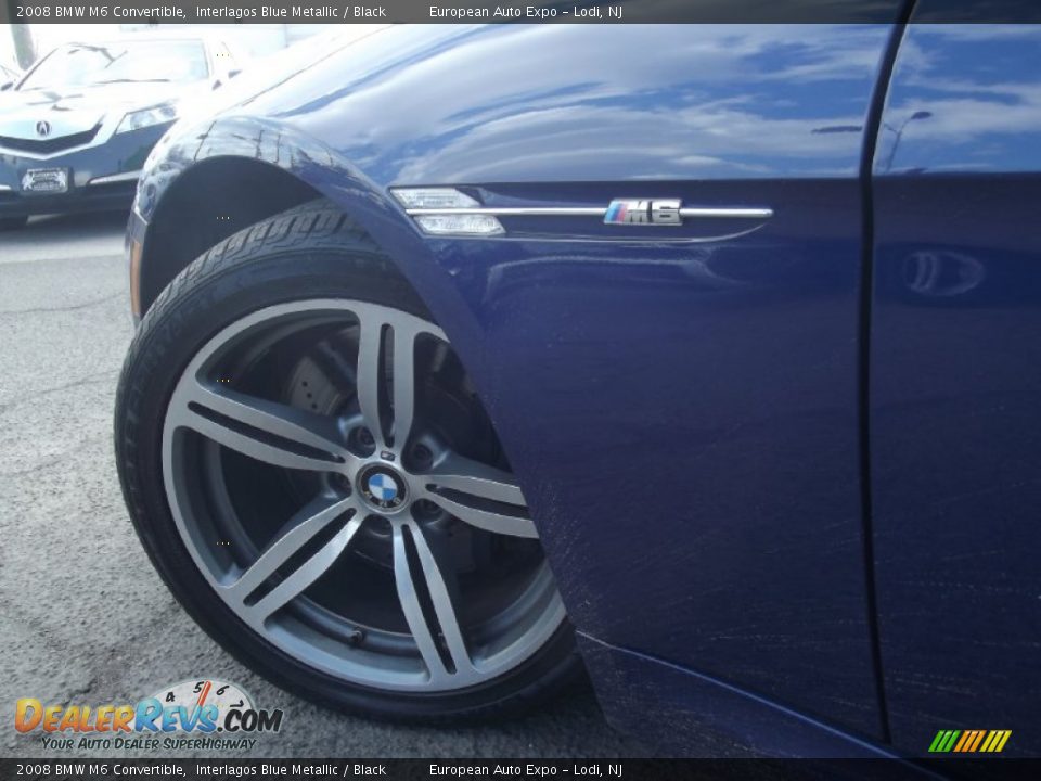 2008 BMW M6 Convertible Interlagos Blue Metallic / Black Photo #14