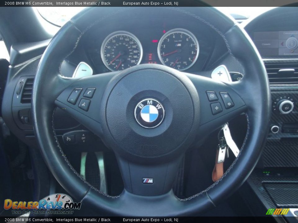 2008 BMW M6 Convertible Interlagos Blue Metallic / Black Photo #21