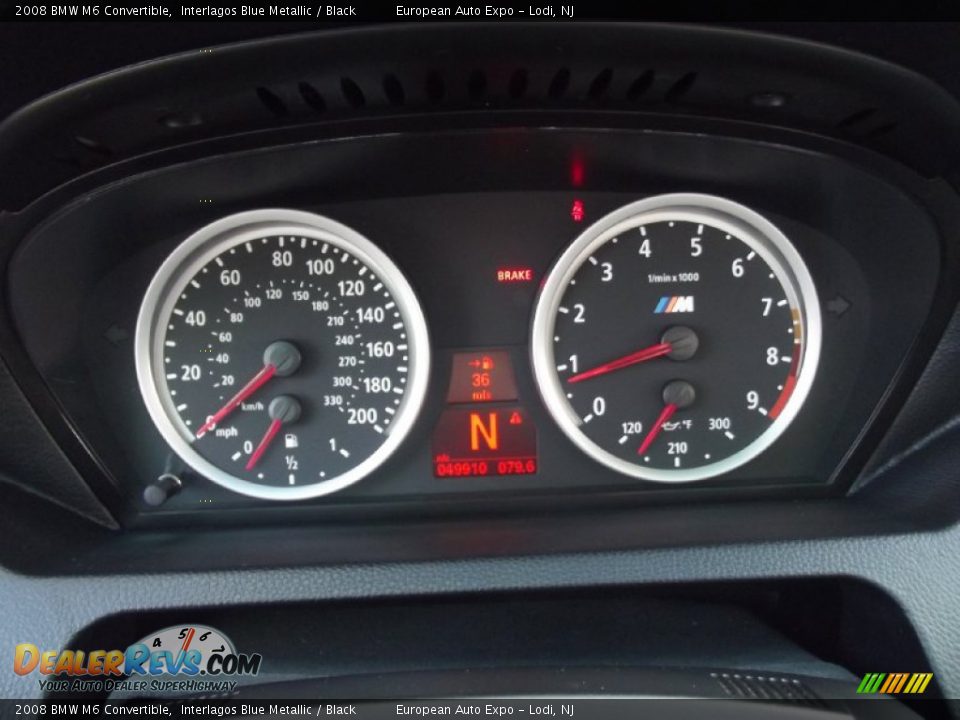 2008 BMW M6 Convertible Gauges Photo #30