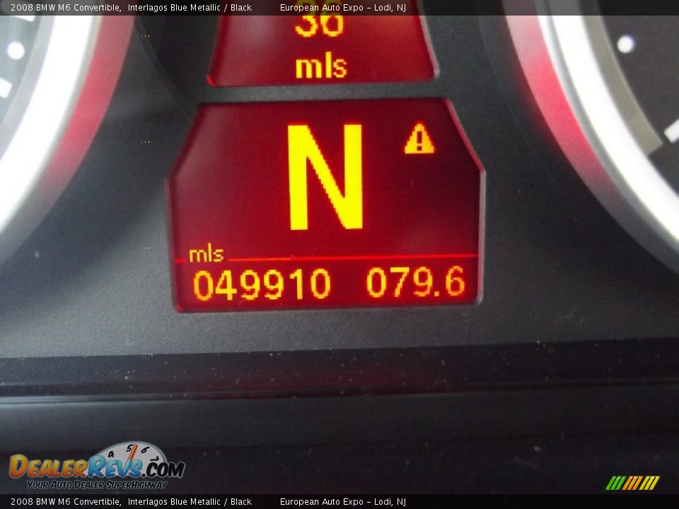 2008 BMW M6 Convertible Interlagos Blue Metallic / Black Photo #31