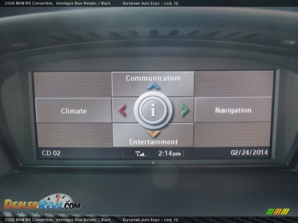 2008 BMW M6 Convertible Interlagos Blue Metallic / Black Photo #33