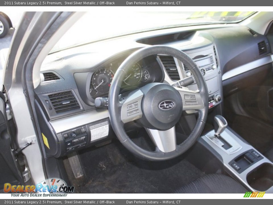 2011 Subaru Legacy 2.5i Premium Steel Silver Metallic / Off-Black Photo #5