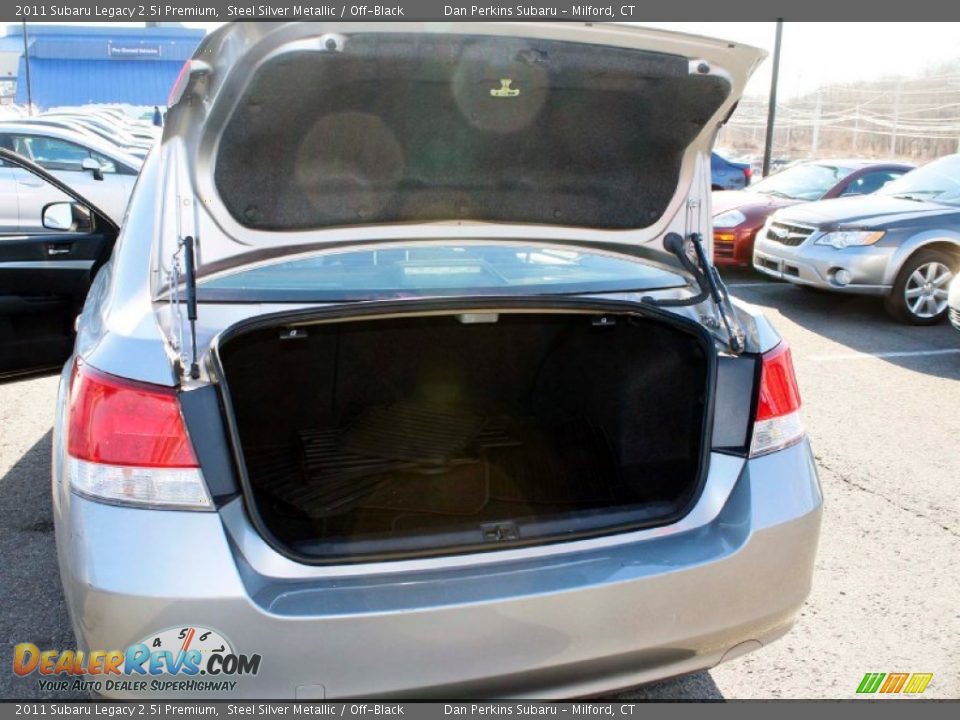 2011 Subaru Legacy 2.5i Premium Steel Silver Metallic / Off-Black Photo #8
