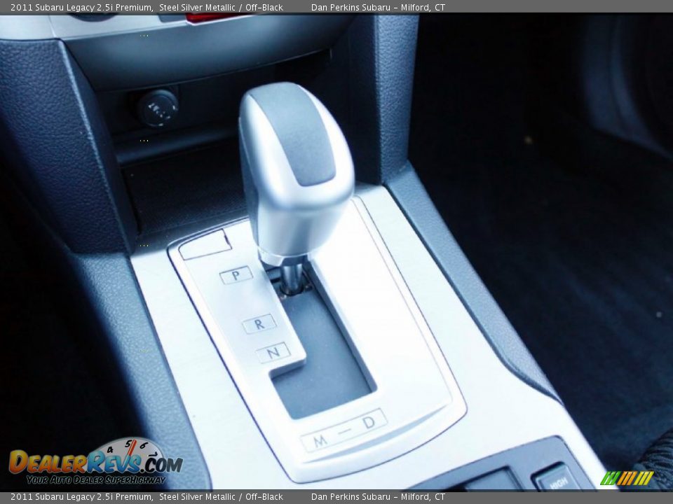 2011 Subaru Legacy 2.5i Premium Steel Silver Metallic / Off-Black Photo #12