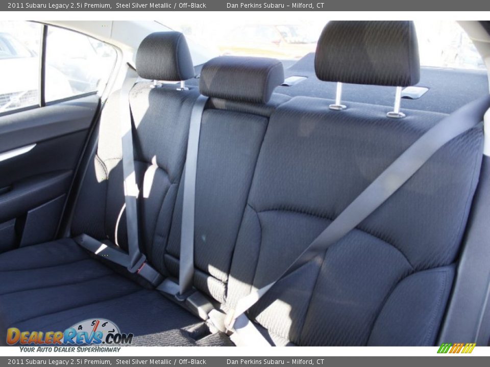 2011 Subaru Legacy 2.5i Premium Steel Silver Metallic / Off-Black Photo #15