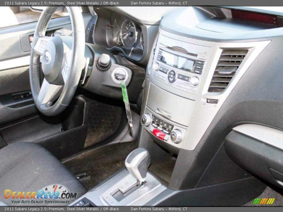 2011 Subaru Legacy 2.5i Premium Steel Silver Metallic / Off-Black Photo #16