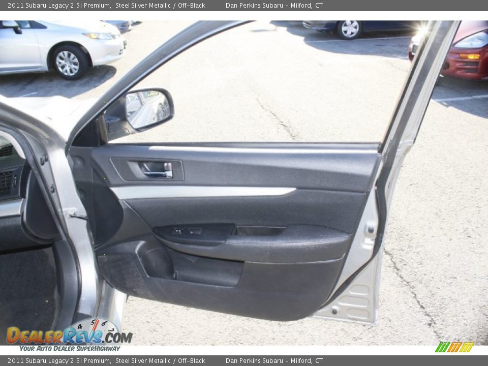 2011 Subaru Legacy 2.5i Premium Steel Silver Metallic / Off-Black Photo #17