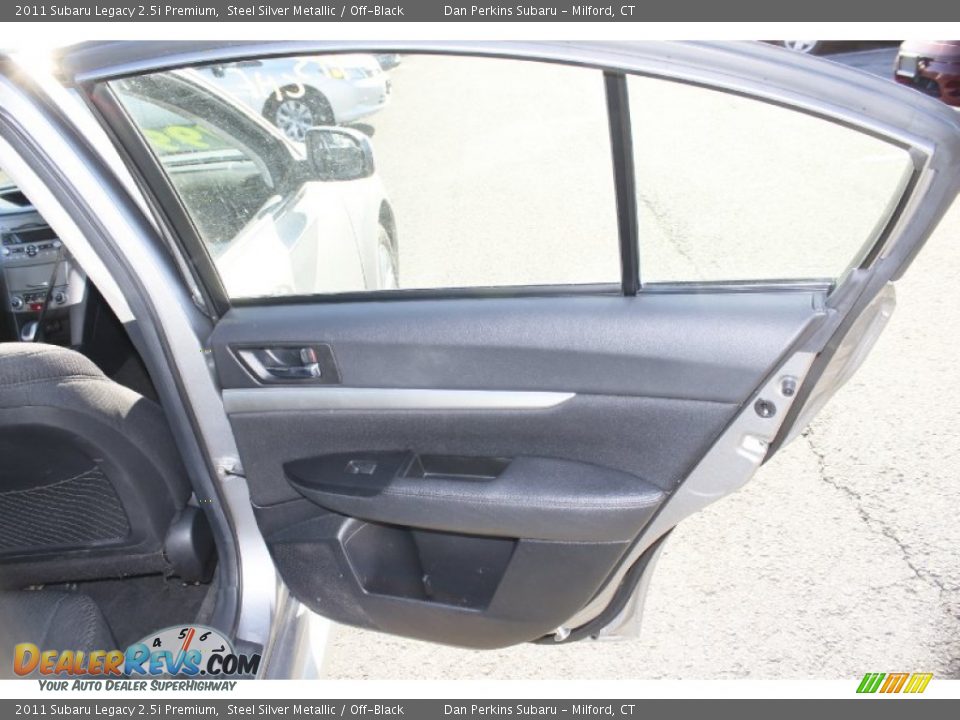 2011 Subaru Legacy 2.5i Premium Steel Silver Metallic / Off-Black Photo #18