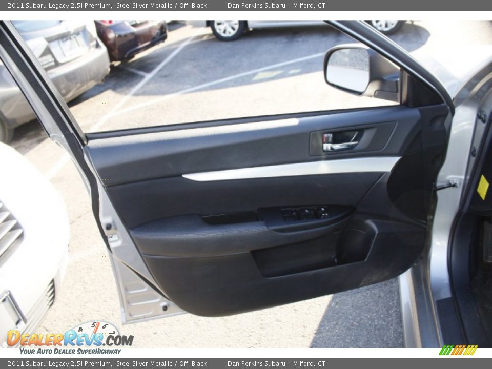 2011 Subaru Legacy 2.5i Premium Steel Silver Metallic / Off-Black Photo #19