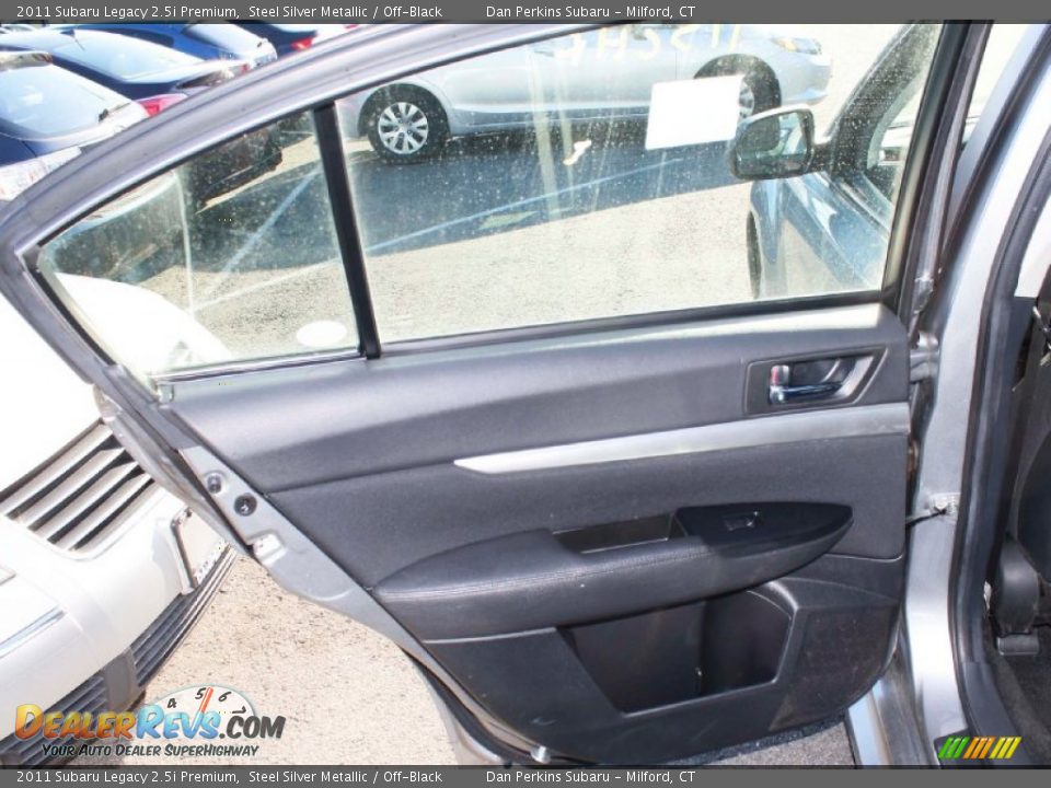 2011 Subaru Legacy 2.5i Premium Steel Silver Metallic / Off-Black Photo #20