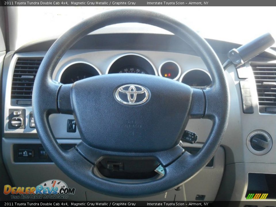 2011 Toyota Tundra Double Cab 4x4 Magnetic Gray Metallic / Graphite Gray Photo #12