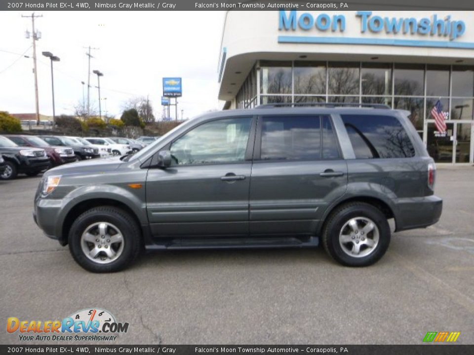 2007 Honda Pilot EX-L 4WD Nimbus Gray Metallic / Gray Photo #2