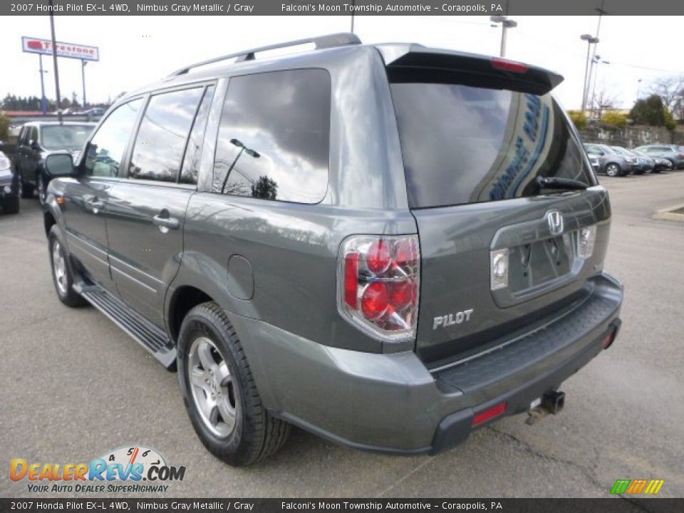 2007 Honda Pilot EX-L 4WD Nimbus Gray Metallic / Gray Photo #3