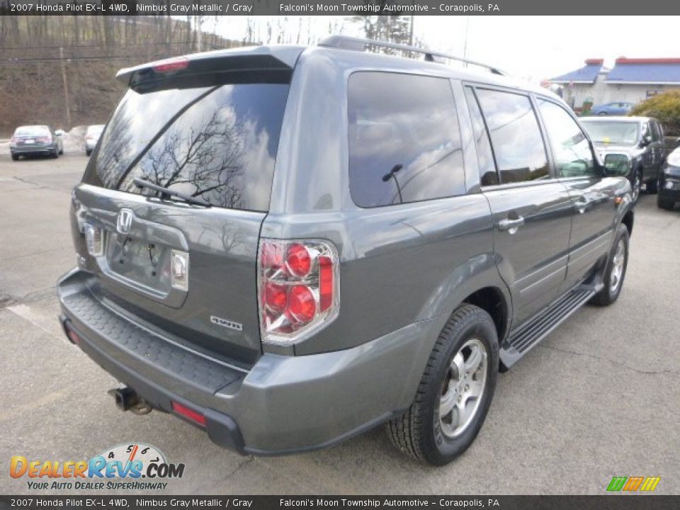 2007 Honda Pilot EX-L 4WD Nimbus Gray Metallic / Gray Photo #5