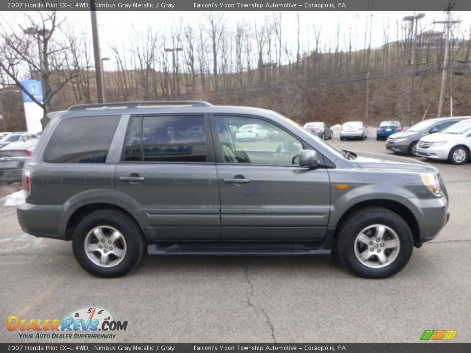 2007 Honda Pilot EX-L 4WD Nimbus Gray Metallic / Gray Photo #6