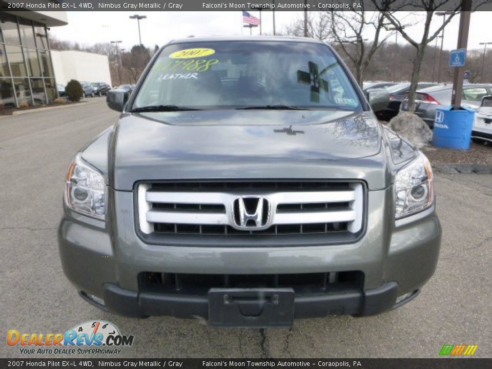 2007 Honda Pilot EX-L 4WD Nimbus Gray Metallic / Gray Photo #8