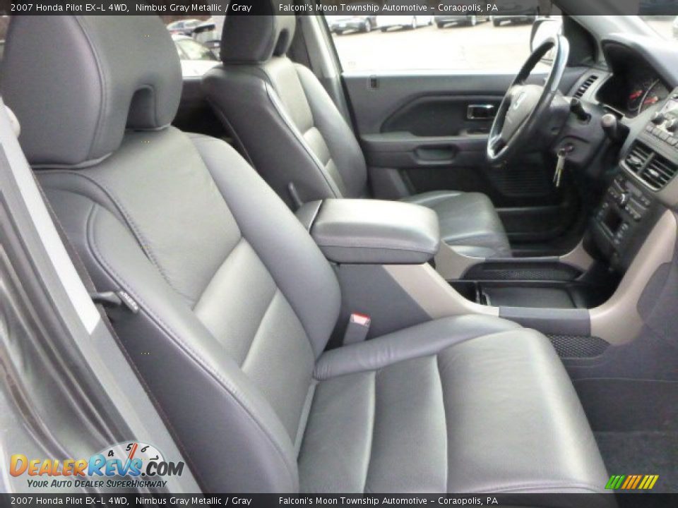 2007 Honda Pilot EX-L 4WD Nimbus Gray Metallic / Gray Photo #10