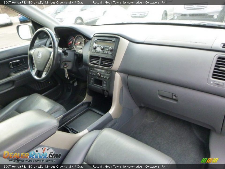 2007 Honda Pilot EX-L 4WD Nimbus Gray Metallic / Gray Photo #11