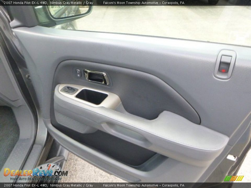2007 Honda Pilot EX-L 4WD Nimbus Gray Metallic / Gray Photo #12