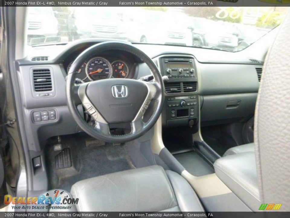 2007 Honda Pilot EX-L 4WD Nimbus Gray Metallic / Gray Photo #17