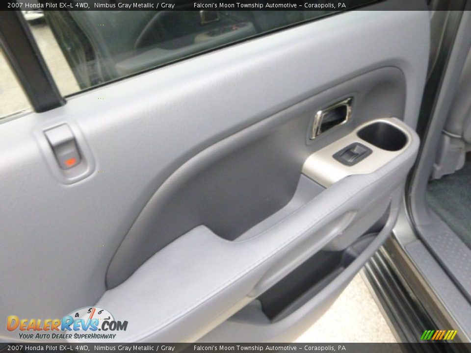 2007 Honda Pilot EX-L 4WD Nimbus Gray Metallic / Gray Photo #18