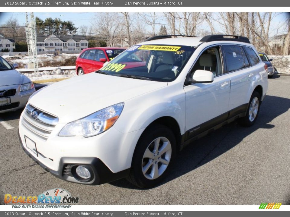 2013 Subaru Outback 2.5i Premium Satin White Pearl / Ivory Photo #3