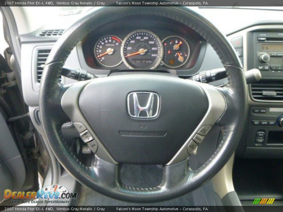 2007 Honda Pilot EX-L 4WD Nimbus Gray Metallic / Gray Photo #22