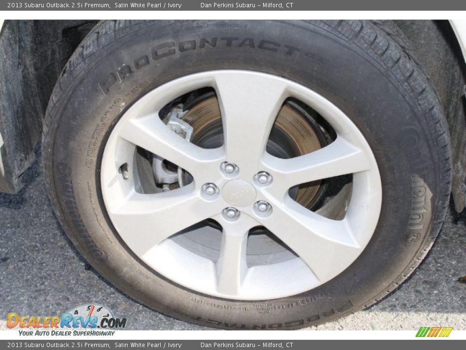 2013 Subaru Outback 2.5i Premium Satin White Pearl / Ivory Photo #21
