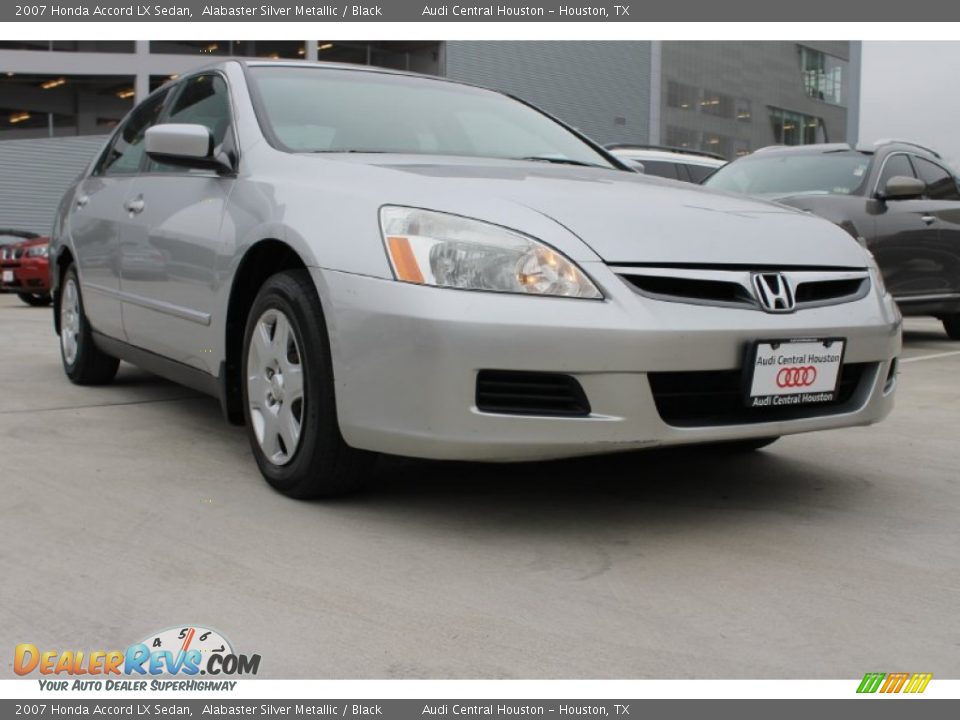 2007 Honda Accord LX Sedan Alabaster Silver Metallic / Black Photo #1